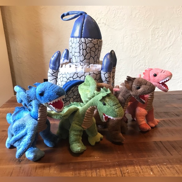 HearthSong Plush Dragon Play Set - Picture 3 of 12